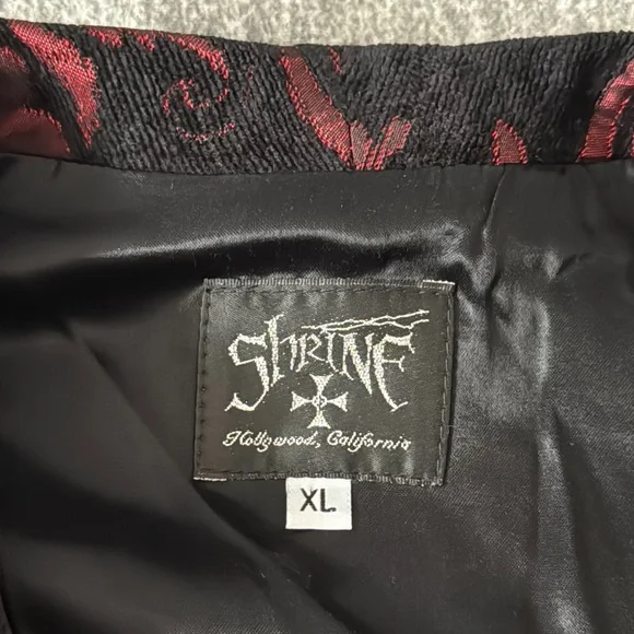 Shrine Aristocrat Vest Steampunk Gothic Tapestry Vest Men’s XL - Picture 3 of 12